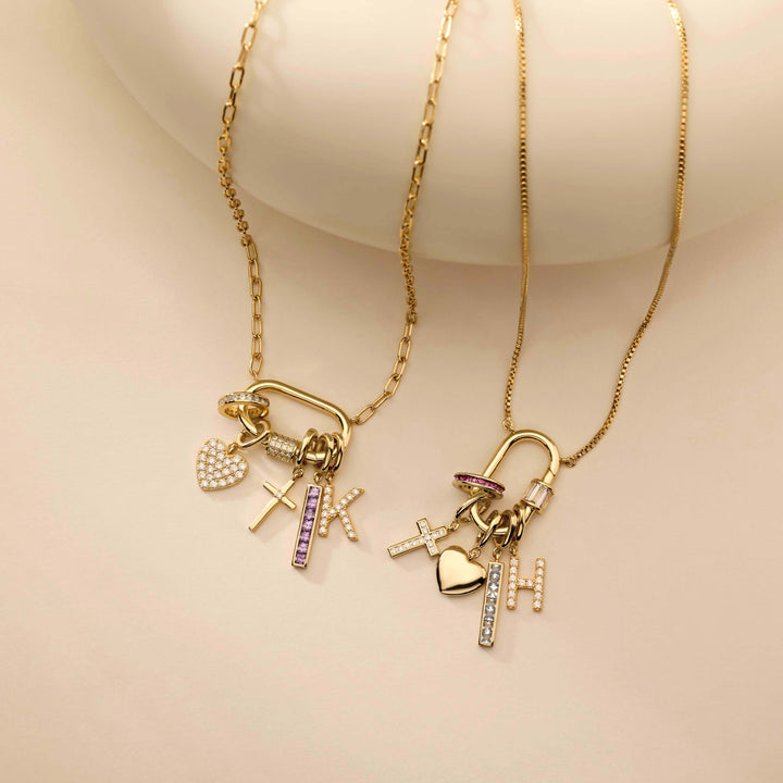 Build Your Own Vertical Carabiner Charm Necklace