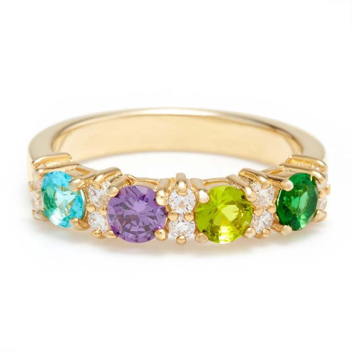 Custom Close to the Heart Birthstone Ring