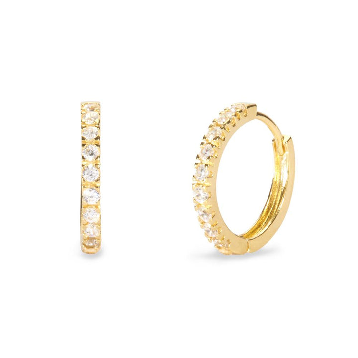 CZ Huggie Earrings