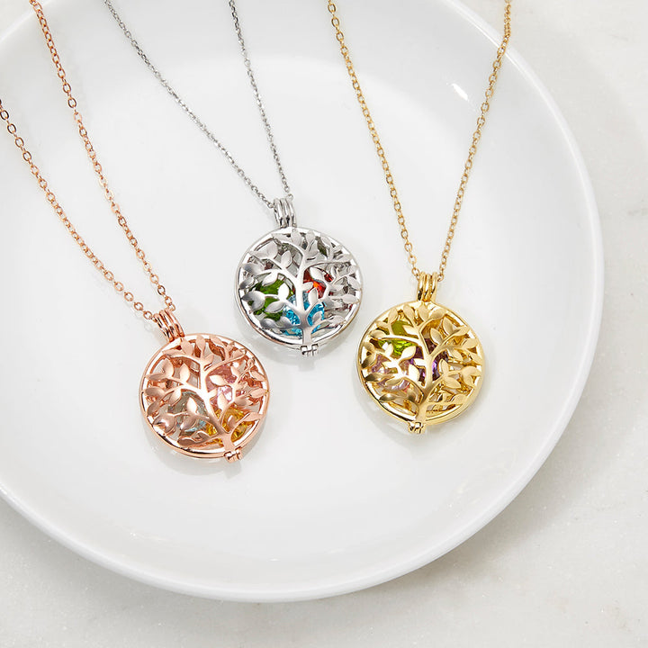 Custom Petite Family Tree Birthstone Locket