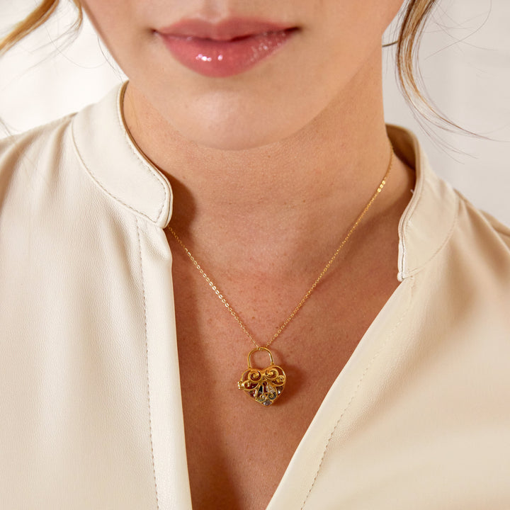 Custom Key to My Heart Birthstone Locket