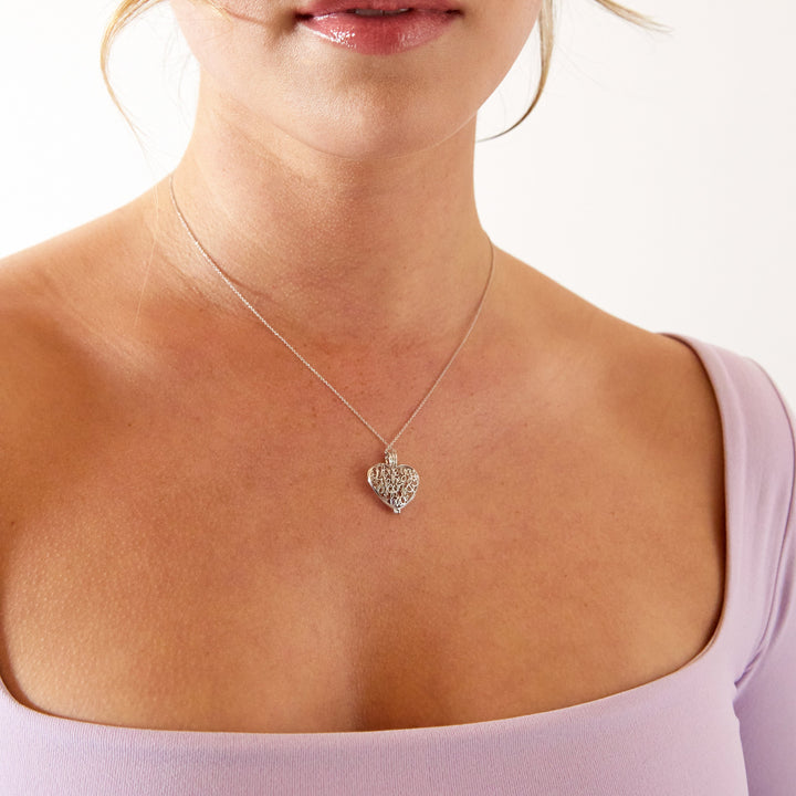 Custom Moon and Back Round Birthstone Locket