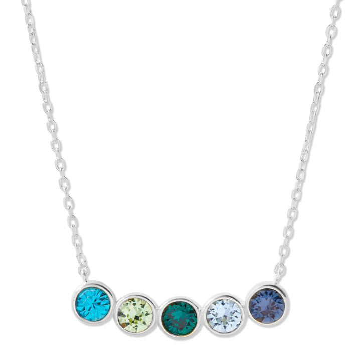 Custom Birthstone Bezel Set Necklace