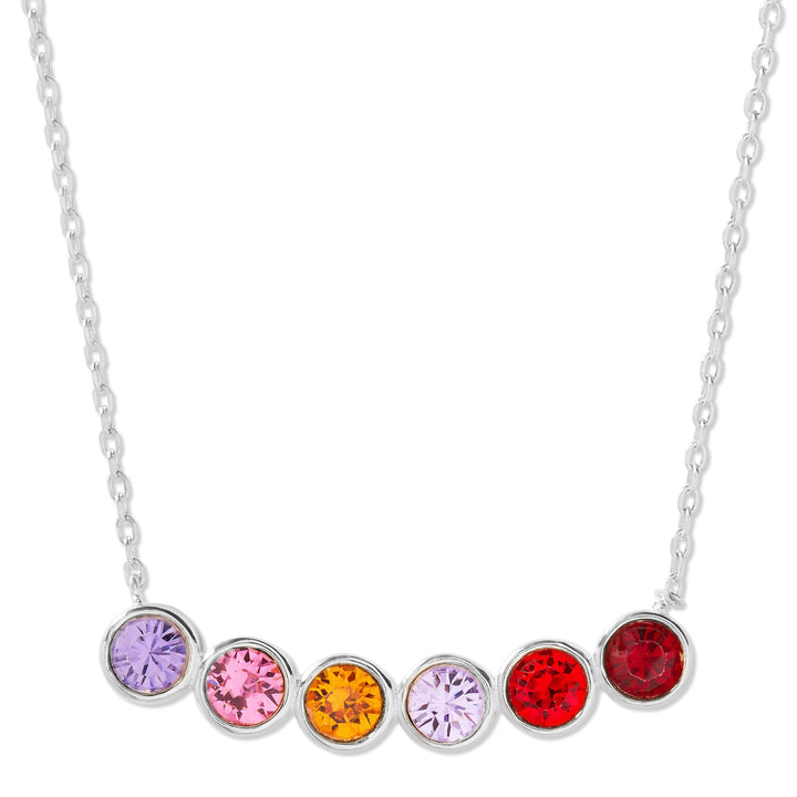 Custom Birthstone Bezel Set Necklace