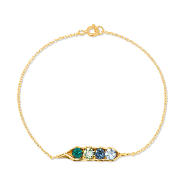 Custom Birthstone Pea in a Pod Bracelet