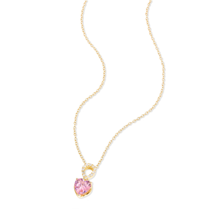 Infinity Custom Heart Birthstone Necklace