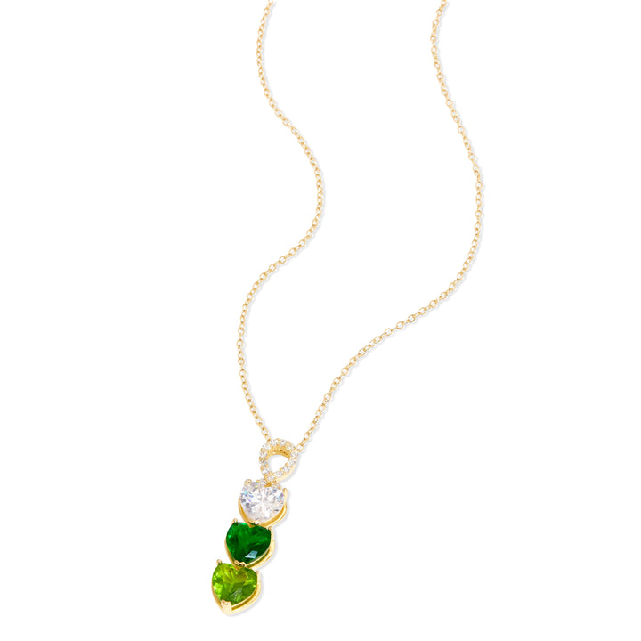 Infinity Custom Heart Birthstone Necklace