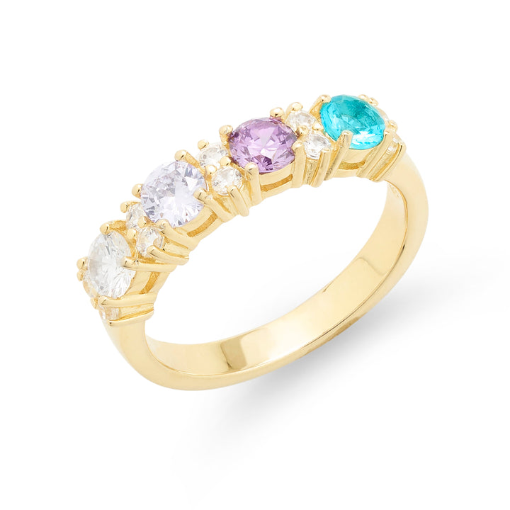 Custom Close to the Heart Birthstone Ring