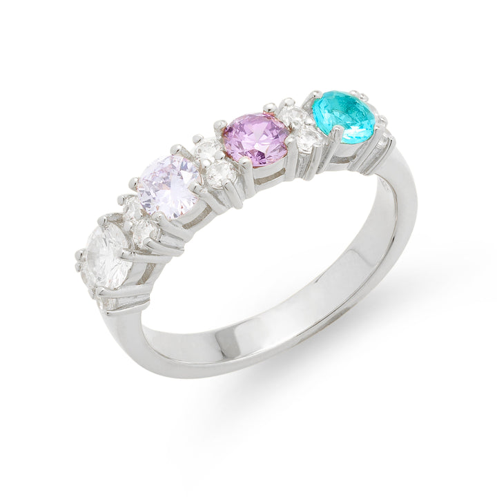 Custom Close to the Heart Birthstone Ring