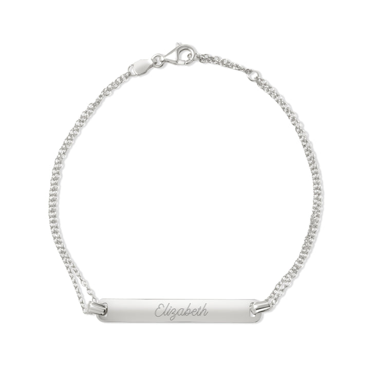 Engravable Name Bar Bracelet