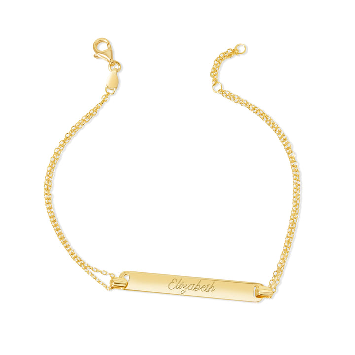 Engravable Name Bar Bracelet