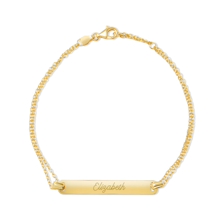 Engravable Name Bar Bracelet