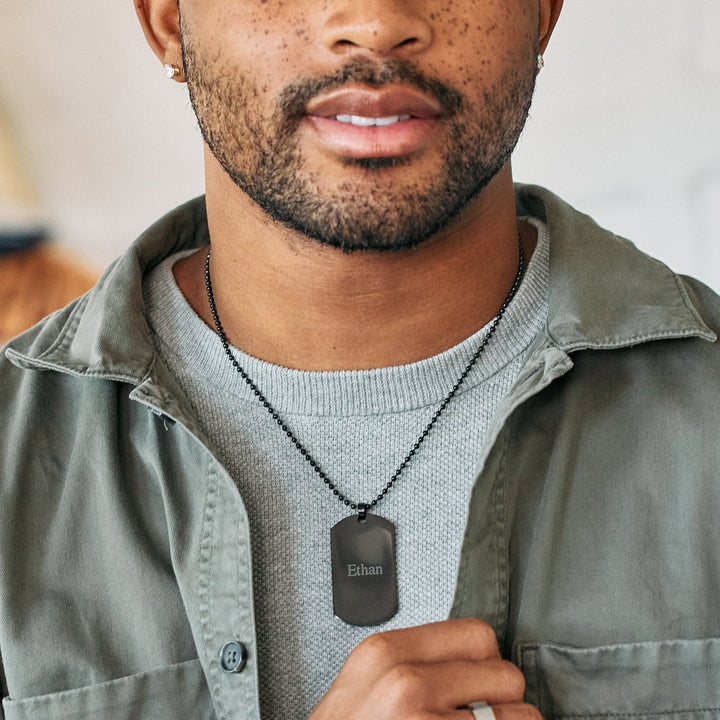 Engravable Large Stainless Steel Dog Tag
