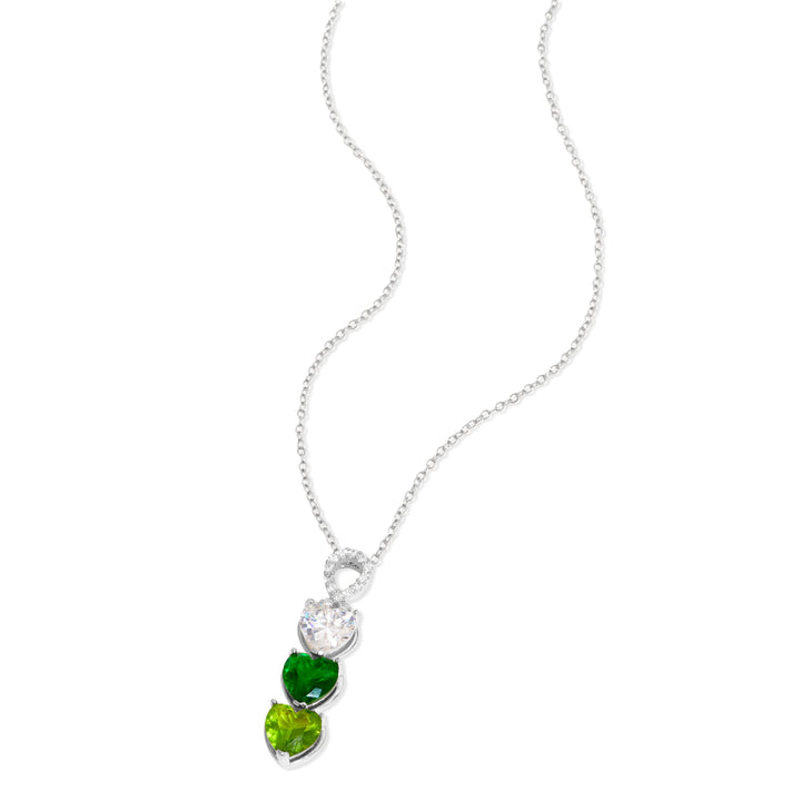 Infinity Custom Heart Birthstone Necklace