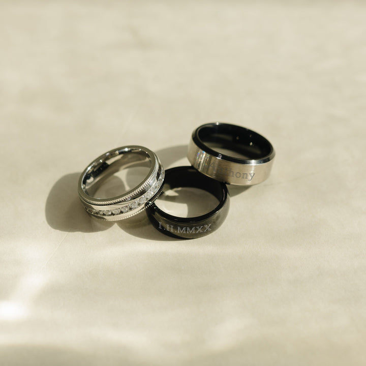 Black Plate Stainless Steel Band