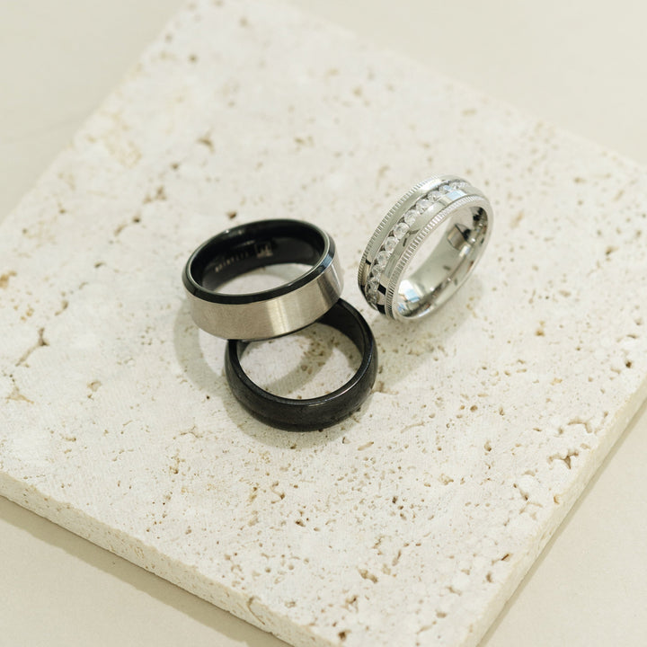 Black Plate Stainless Steel Band
