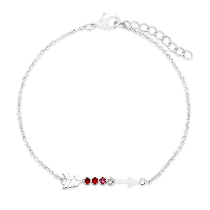 Custom Birthstone Arrow Bracelet