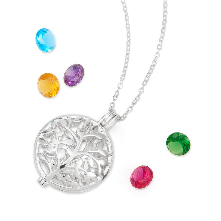 Custom Petite Family Tree Birthstone Locket