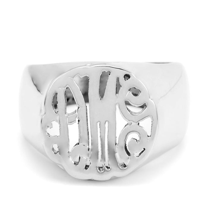 Custom Monogram Signet Ring