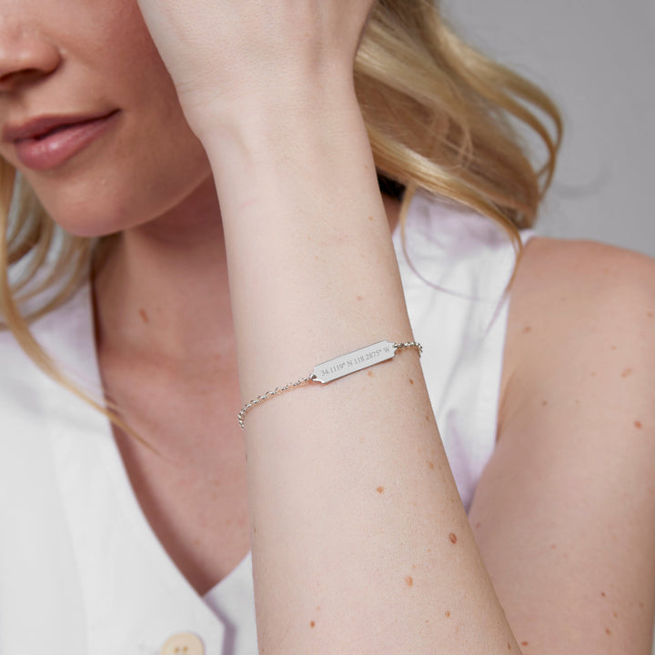 Custom Coordinate Bar Bracelet