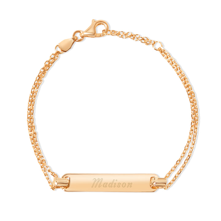 Engravable Baby Name Bar Bracelet
