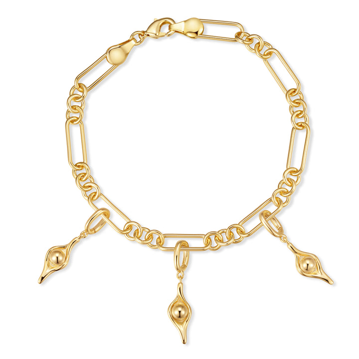 Waterproof Pea in the Pod Charm Bracelet