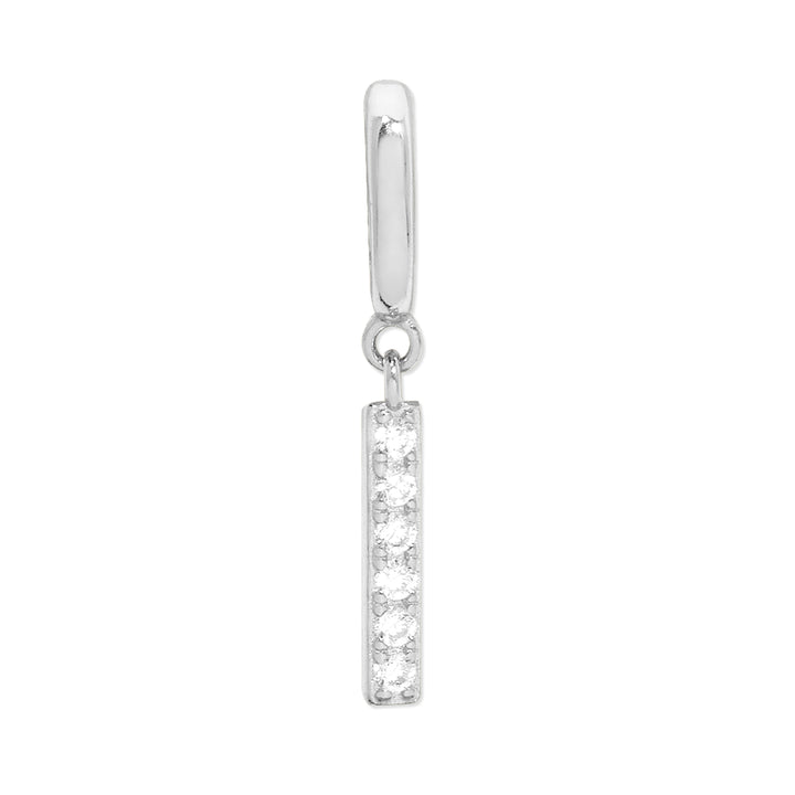 Pave Initial Hinged Charm