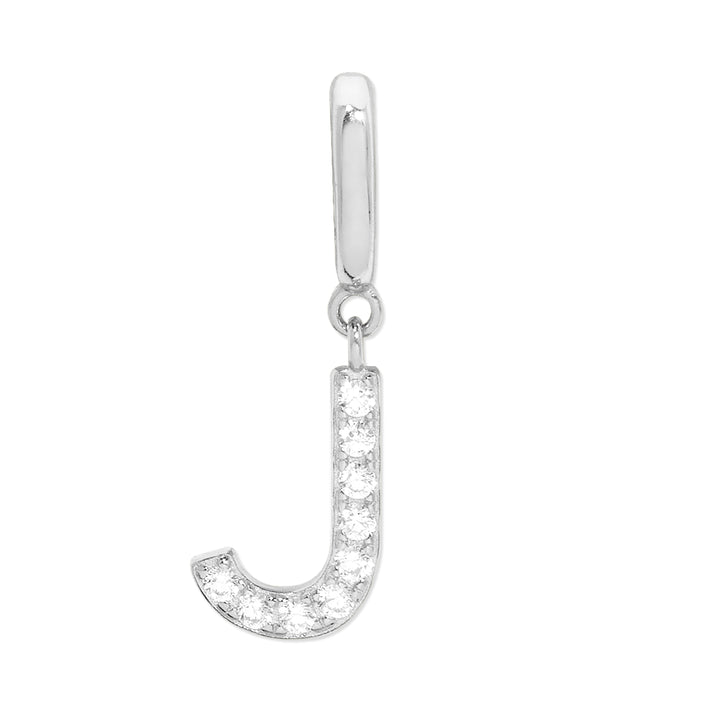 Pave Initial Hinged Charm