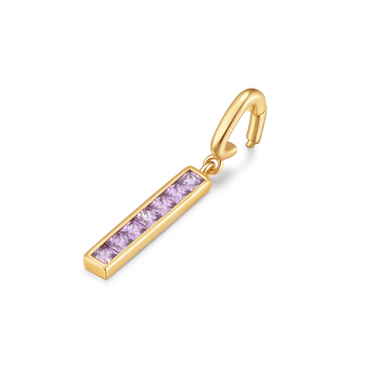 Petite Stick Birthstone Charm