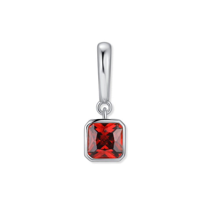 Birthstone Square Hinge Charm