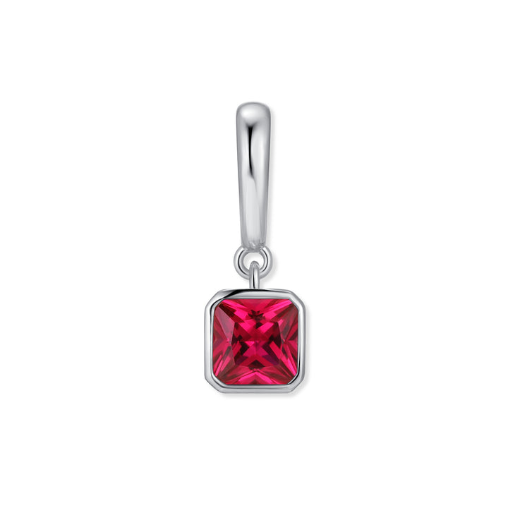 Birthstone Square Hinge Charm