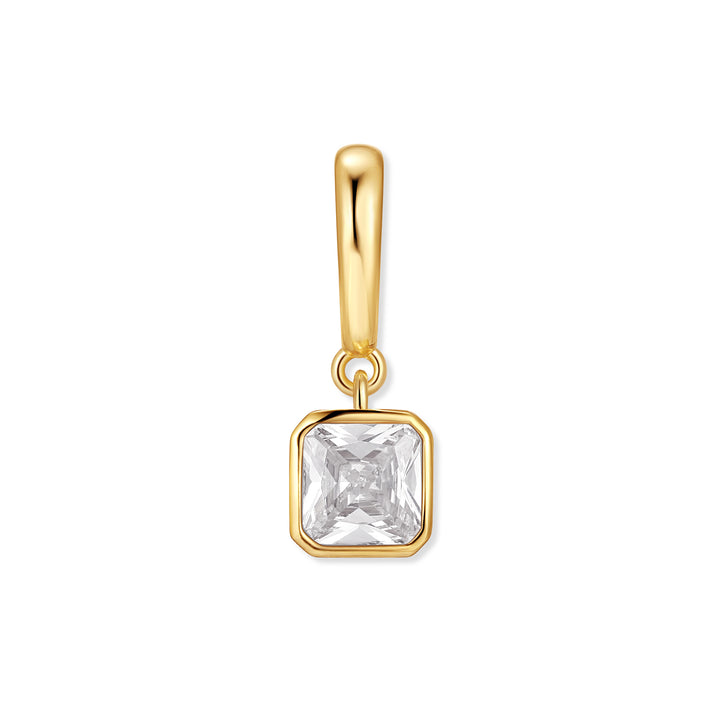 Birthstone Square Hinge Charm