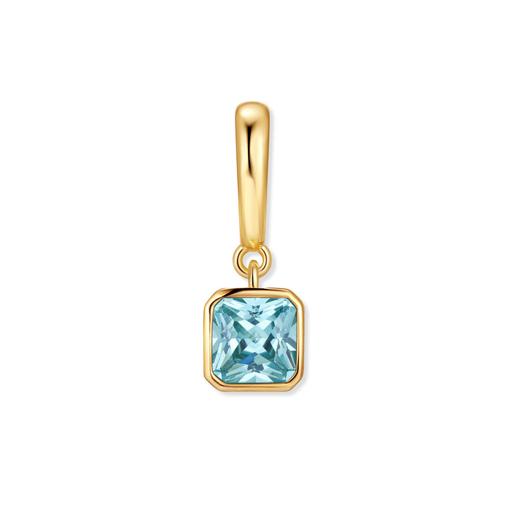 Birthstone Square Hinge Charm