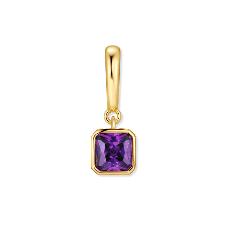 Birthstone Square Hinge Charm