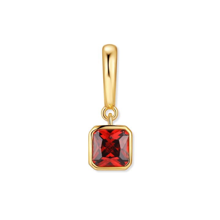 Birthstone Square Hinge Charm