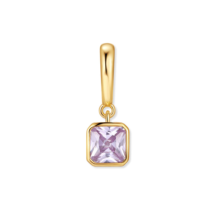 Birthstone Square Hinge Charm