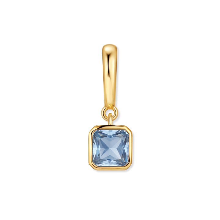 Birthstone Square Hinge Charm