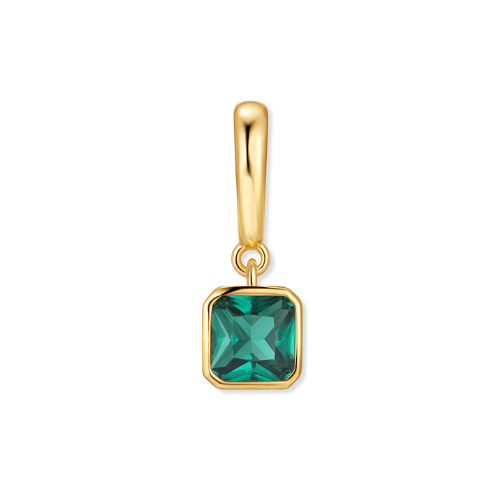 Birthstone Square Hinge Charm