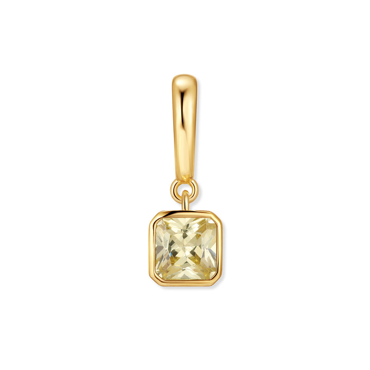 Birthstone Square Hinge Charm