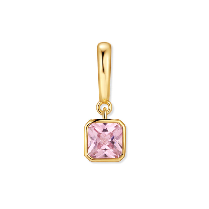 Birthstone Square Hinge Charm