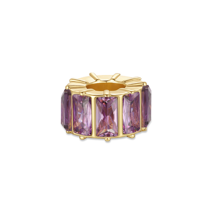 Baguette Birthstone Bead Spacer