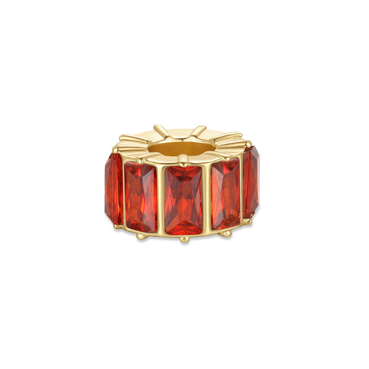 Baguette Birthstone Bead Spacer