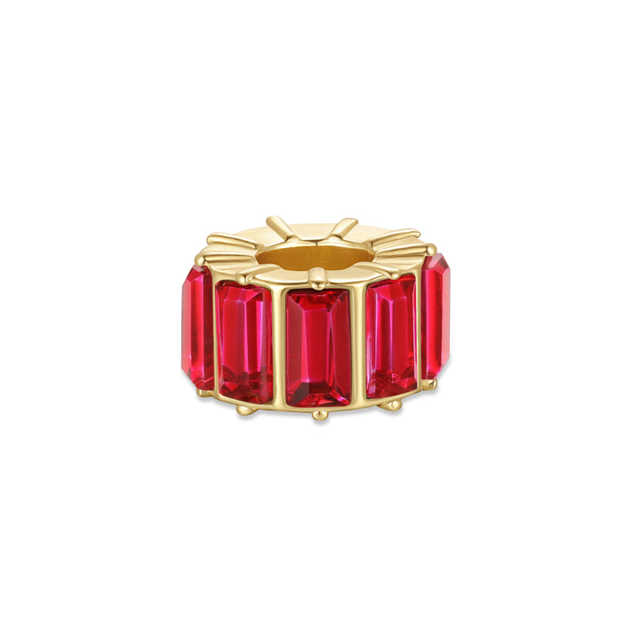 Baguette Birthstone Bead Spacer