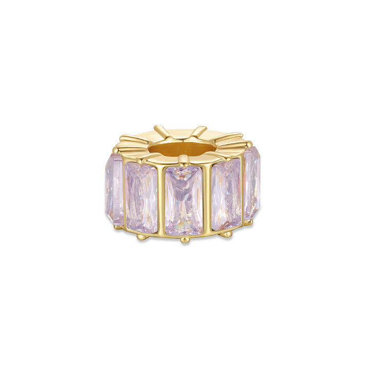 Baguette Birthstone Bead Spacer