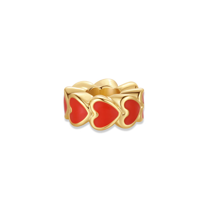 Enamel Heart Spacer Charm