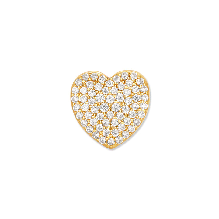 Crystal Heart Spacer Charm