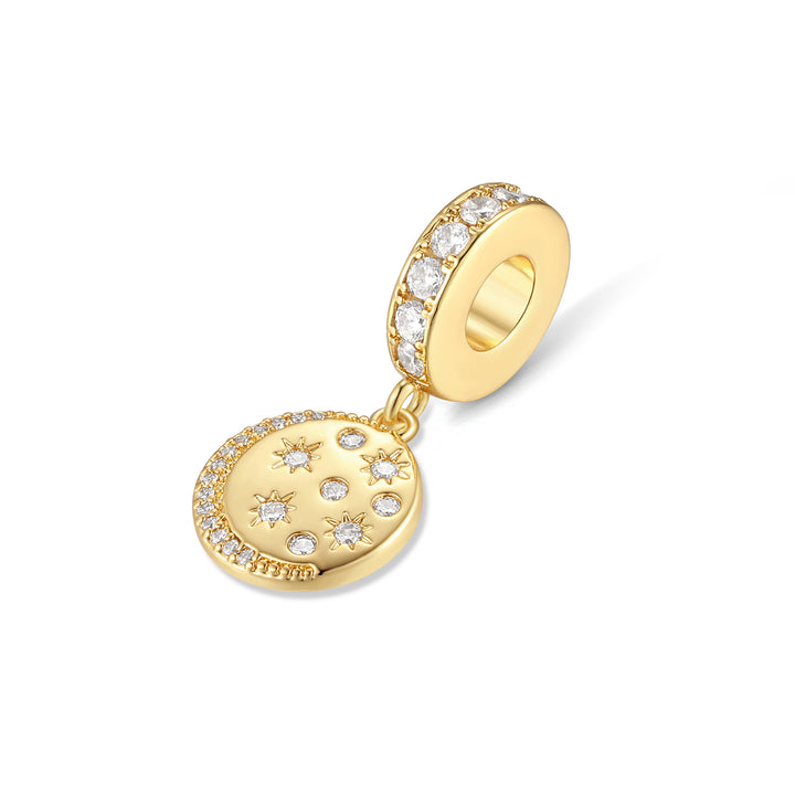 Celestial Coin Dangle Spacer Charm