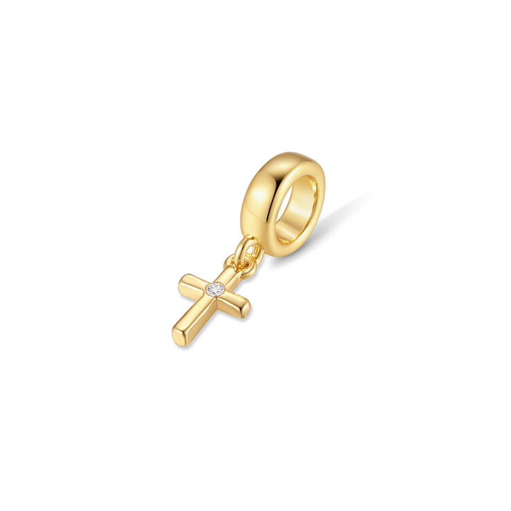 Mini Cross Dangle Spacer Charm