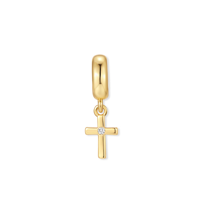 Mini Cross Dangle Spacer Charm