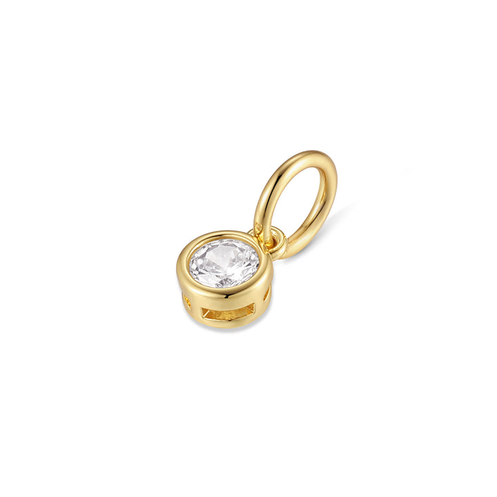 Crystal Bezel Dangle Charm